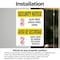 Signmission Gun Free Drug Free Zone Bilingual OSHA Security Notice Sign, Vinyl Decal, 10in W x 14in L, 2PK OS-2PACK-SN-D-1014-L-11543 - alternate 6